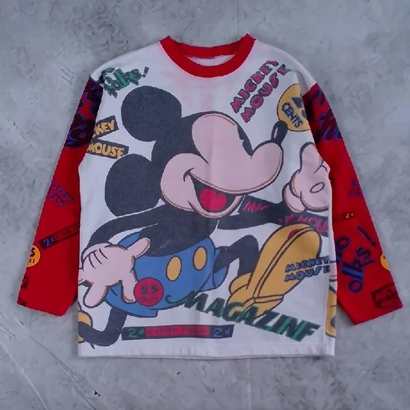 Vintage 90s AOP Mickey Mouse Sweater - Picture 2 of 10